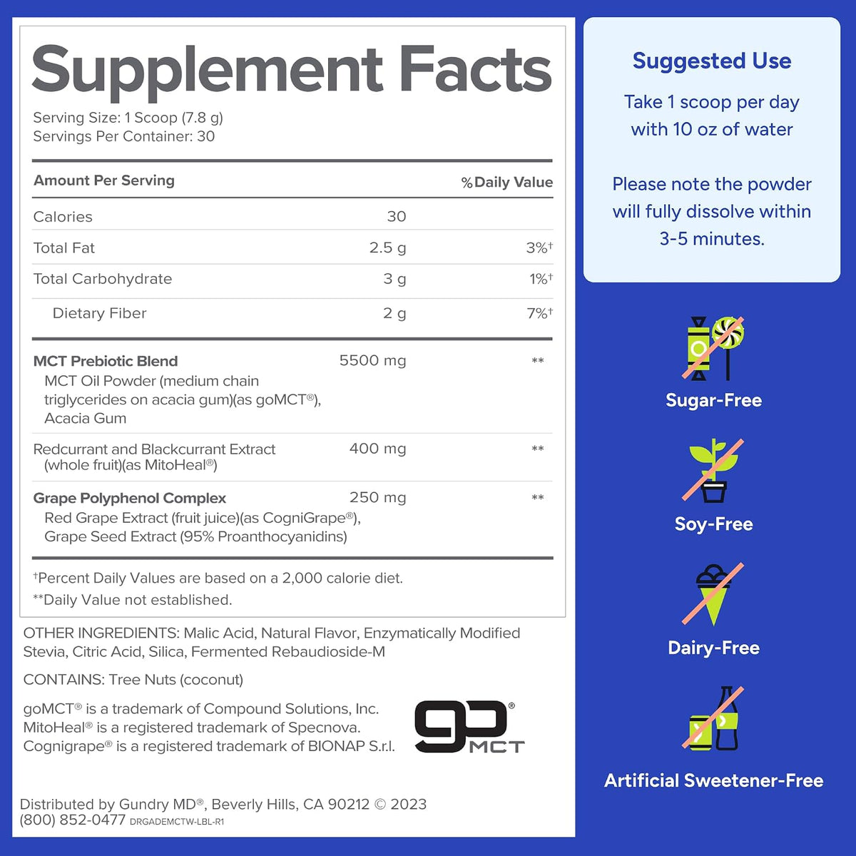 Gundry MD MCT Wellness Powder – Watermelon Lemonade