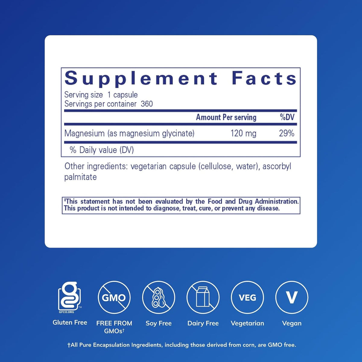 Pure Encapsulations Magnesium Glycinate 180 Capsules – Magnesium Supplement for Sleep, Relaxation, Muscle, Nerve & Heart Support