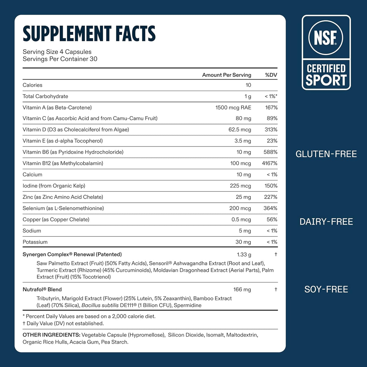 Nutrafol Men 50+ Hair Growth Supplement, 120 Capsules