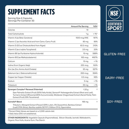 Nutrafol Men 50+ Hair Growth Supplement, 120 Capsules