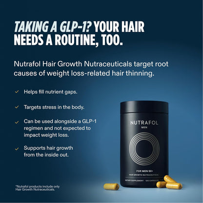 Nutrafol Men 50+ Hair Growth Supplement, 120 Capsules
