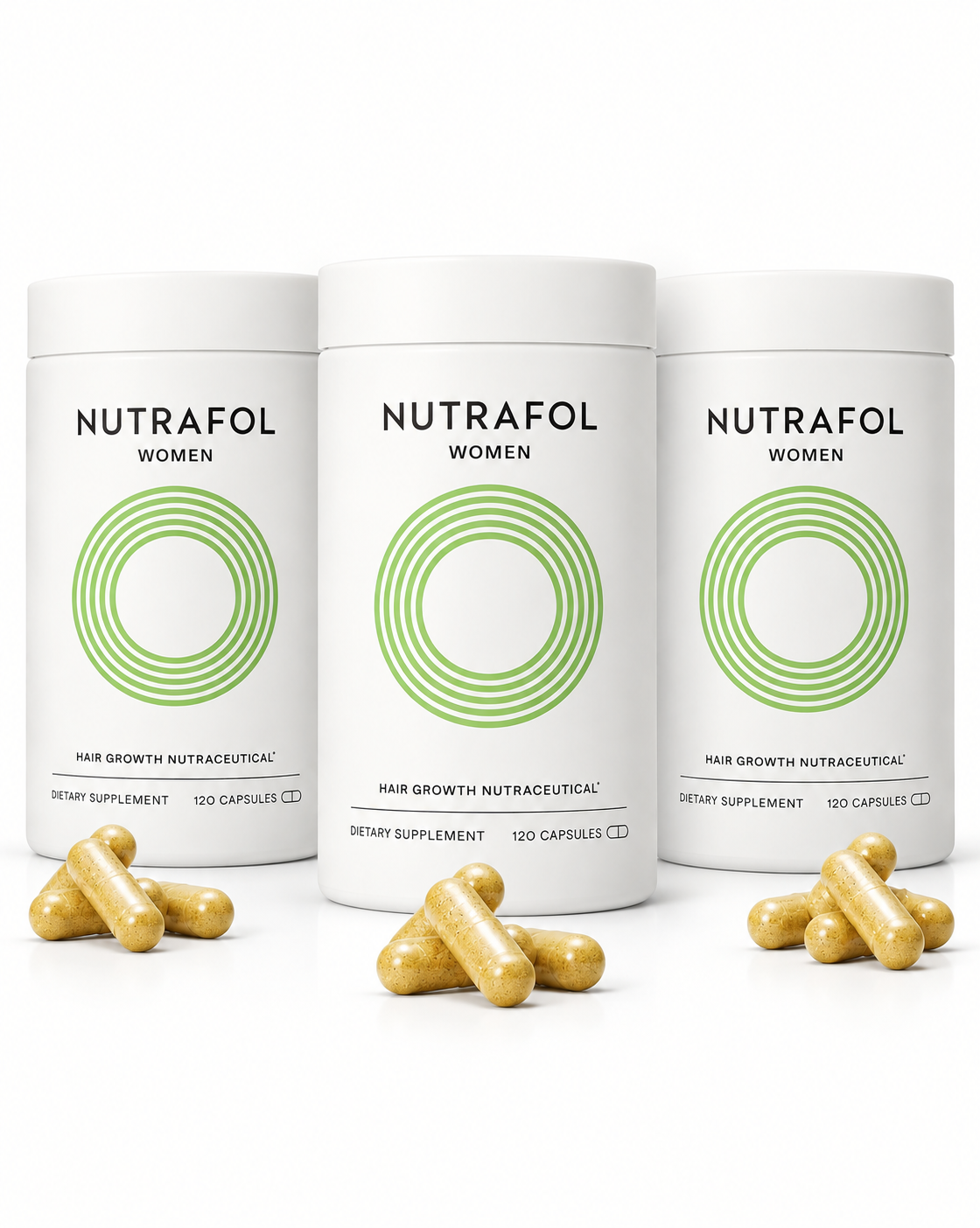 Nutrafol Women Hair Loss & Thinning Supplement – 3 Bottle Bundle, 360 Capsules