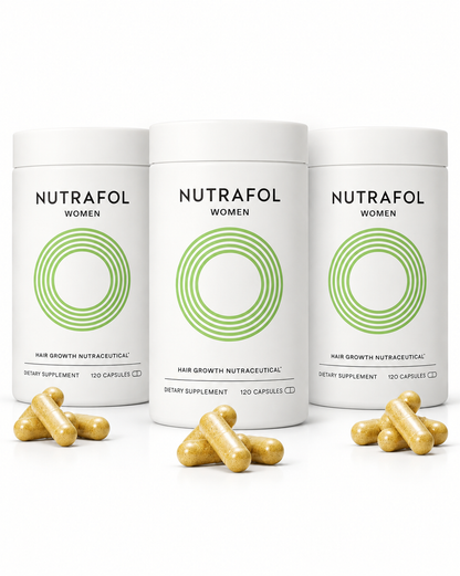 Nutrafol Women Hair Loss & Thinning Supplement – 3 Bottle Bundle, 360 Capsules