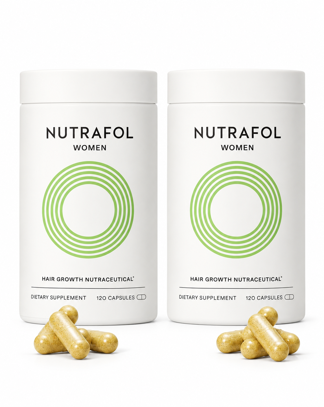 Nutrafol Women Hair Loss & Thinning Supplement – 2 Bottle Bundle, 240 Capsules