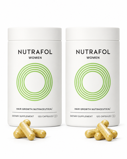 Nutrafol Women Hair Loss & Thinning Supplement – 2 Bottle Bundle, 240 Capsules