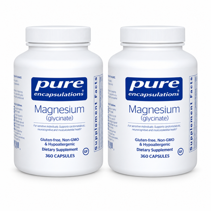 Pure Encapsulations Magnesium Glycinate 180 Capsules – 2 Bottle Bundle, Magnesium Supplement