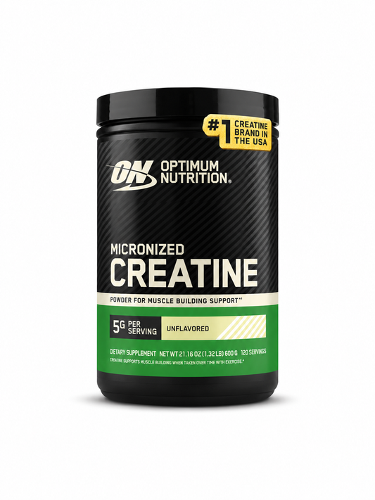 Optimum Nutrition Creatine Monohydrate Powder, 5g Micronized Creatine per Serving, Unflavored, 120 Servings